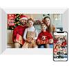 QCREA Frameo - Cornice per foto digitale WiFi da 10,1 pollici, con memoria da 32 GB e slot SD, cornice elettronica IPS touch screen con rotazione automatica, regalo per mamma, riscaldamento della casa