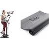 Sunny Health & Fitness Potente Stepper Premium 2 in 1 con Manubrio e Protezione in Schiuma per Palestra, Fitness e Allenamento a Casa