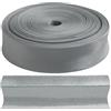 Aerzetix - C77297 - Nastro in sbieco Piegato 9 Metri x 15mm - in Poliestere - Colore Grigio Chiaro-Verde