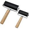 inheming 2 Pezzi Rullo di Gomma Brayer ,Rullo per Inchiostro,Rullo in Gomma per Pittura ,Rullo in Gomma Rigida per Linoleografia, Stampa a Blocco, Artigianato Artistico, Timbri