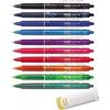 Pilot Penna dell'inchiostro con meccanismo push Frixion Clicker 07 10HE Sparpack | Colori assortiti 10 gomma