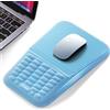 VAYDEER Tappetino Mouse con Supporto Polso [Ergonomico] [Riduce il Dolore] [Memory Foam Morbido] [Materiale Traspirante] [Antiscivolo] Accessorio Ufficio per Computer Blu