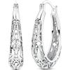 NARMO 925 argento sterlina cerchio orecchini vintage per le donne