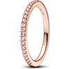 PANDORA Anello da donna scintillante, colore oro rosa, 182999C01, 58/18,5, Argento sterling, Zirconia cubica