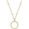 SOFIA MILANI - Collana da Donna in Argento 925 - Placcata in Oro - Ciondolo a Cerchio Sfera - N0405