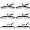 Tallflly 6 Pack 150W Faretto LED UFO, 22500LM 6000K Super Luminose Bianco Freddo LED Industriale Faretto, IP65 Impermeabile Lampada Officina, Lampada LED per Garage, Magazzini, Fabbrica, Stadio Coperto