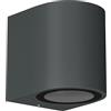 ledscom.de Applique ALSE per esterni, IP54, downlight, antracite opaco, rotondo, 1x GU10 max. 35W