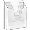 Acrimet Portadocumenti Verticale a Tre Scomparti, Organizzatore di File, Classificatore (Plastica) (Colore Trasparente)