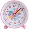 VOSSOT Sveglia Bambini Digitale Senza Ticchettio, Sveglia Silenziosa per L'apprendimento Orologio Sveglia Analogica Compatta Ragazzi e Ragazze - con Luce Notturna, Snooze e Funzionamento a Batteria