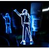 Shop and Solve MusicLED - Luce 3D dream luce notturna MICHAEL JACKSON lampada USB e batteria con telecomando 7 colori e 5 modalità gadget idea regalo fan di Jackson (Michael Jackson)