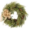 Zavothy 2PCS Corona per Porta Natale 50 cm, Corona Natalizia, Ghirlanda Artificiale con Pigne e Palline di Natale, Corona dell'Avvento, Decorazione Natalizia, Decorazione per Porta d'Ingresso, Verde