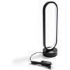CHEOTIME Lampada da Comodino per Camera da Letto, Luce Notturna Dimmerabile a 3 Colori con Porta USB, Lampada da Comodino Moderna in Alluminio a Luce Ovale per Ufficio Soggiorno