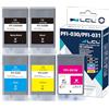 LCL PFI-030 PFI-031 Cartuccia d'inchiostro compatibile PFI030 PFI-030 PFI-031 PFI-030MBK PFI-030BK PFI-030C PFI-031M PFI-030Y Sostituzione per Canon ImagePrograf TM-240 TM-340 (FI030MBK/K/C/Y+PFI031M)