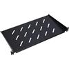 EXTRALINK Extralnik Mensola Rack 19 1U, Profondità 250 mm, Acciaio, Max. 20 kg di Capacità di Carico, Montaggio Universale, per Armadi Server e Componenti IT, Kit di Montaggio Incluso, Nero