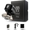 Skull Shaver Pitbull Gold Pro - Rasoio per Testa e Viso - Senza Fili, Wet&Dry, Resistente all'Acqua, Compatto da Viaggio - Lama Forte 4 Head