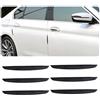 BOGCLEE 6 Pcs Paracolpi Portiere Auto, Porta Dell'Auto Protettive Articolo, Adesivo Proteggere Sportello in Pvc Nero, Adatto per Specchietto Retrovisore Autos, Porta