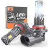 ANTEMOON Lampadine HB3 9005 LED, 100W 20000LM 6500K Bianco 12V Fari Abbaglianti e Anabbaglianti, 1:1 Mini Design Non Polarità per Auto e Moto Kit Lampada Sostituzione per Alogena e Xenon, 2 Lampade