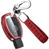 ontto Custodia per Chiave Auto per Mercedes A B C E S Classe CLK ML W164 W245 A209 W204 W212, Accessorio per Telecomando in TPU, Custodia Portachiavi con 2/3 Tasti Rosso