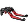 TUCKBOLD Leve freno frizione corti per Kawasaki Z750 2007-2012 6 Posizioni Regolabili Leva freno manubrio moto in alluminio lega rosso solido 1 coppia