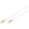 DIGITUS Cavo LAN Cat 6A - 10 m - Slim - Cavo di rete RJ45 - U-FTP schermato - Compatibile con Cat-6 - Grigio