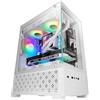 Mars Gaming MC-SE2, Case Gaming MicroATX, Vetro Temperato Frontale e Laterale Senza Cornice, Ventola FRGB 120mm, Struttura a Doppia Camera, Case PC Compatto con Grande Capacità Interna, Bianco