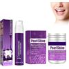 Hppsctink 2pcs dentifricio, 50 ml v34 dentifricio viola e 50 g Polvere di pulizia dei denti viola, pulizia dei denti bianchi, odori e tartaro,toothpastes