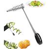 Ceeyoll Spiralizzatore di Verdure Accessori e utensili da Cucina,Acciaio Inossidabile 304,Facile da Pulire,Adatto per la cucina di tutti i giorni,per le Feste o per la Preparazione di picnic