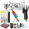 Vehipa Set di tufting con trimmer, 2 in 1 Cut Loop Pile Tufting Gun&Carving Clippers, Rug Maker Machine Starter Kit& Trimmer& Cloth& Yarn