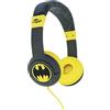 OTL Technologies, Cuffie per bambini Cuffie cablate Batman grigie per bambini dai 3 ai 7 anni, Grigio