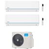 midea Climatizzatore Midea Dual Split Evolution 9000 + 12000 Btu A++ M2OE-18HFN8-Q Inverter R32 Wifi Incluso