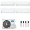 midea Climatizzatore Midea Quadri Split Evolution 12000 + 12000 + 12000 + 12000 Btu A++ M5OE-42HFN8-Q Inverter R32 Wifi Incluso