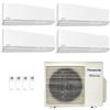 panasonic Climatizzatore Quadri Split Panasonic Etherea Z 7000 + 9000 + 9000 + 12000 Btu A+++ Inverter R32 Wifi Incluso CU-4Z80TBE