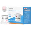 Heiman Rilevatore di fumo opaco con fissaggio magnetico, batteria sostituibile con 5 anni di durata, certificato 14604, 85 dB, app di allarme SmartThings Home Assistant, hub richiesto