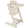 STOKKE - Seggiolone Tripp Trapp Vanilla White + Baby Set e Vassoio