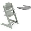 STOKKE - Seggiolone Tripp Trapp Glacier Green+ Baby Set e Vassoio