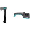 Gardena Accetta Universale 900 B: Maneggevole Accetta per Giardino e Attivit & Agrave; all & rsquo & Affilatore per coltelli ed Estensioni, Nero, Antracite