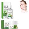 Hppsctink 30ml Estratto di aloe vera e 50g Crema viso all'aloe vera, Nutre delicatamente la pelle, Idrata in profondità, Rassoda la pelle, cream