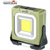 Warsun Lampada da lavoro a LED COB ricaricabile WARSUN G600 1000lm, lanterna da campeggio portatile con spia rossa di emergenza