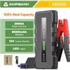 AMPBANK AB3000 12V Avviatore di emergenza per auto Caricabatteria Power Bank Portatile 3000A Auto Booster Pack