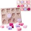lefeke Puzzle in silicone per demenza e Alzheimer, giochi di abbinamento cognitivo per anziani, sensoriale per la cura della memoria e il sollievo dall'ansia, stimolazione tattile