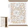BlyeMichdi Cassetta Portachiavi In Legno, Scatola Chiavi Chiuso Ingresso Casa, Armadietto a Parete con 6 Ganci per Chiavi, Decorazione Vintage, per Ingresso, Corridoio, Ufficio, 26 × 20 × 6 cm