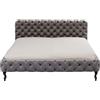 Kare Letto Desire 180 x 200 cm Velluto, Grigio/Argento