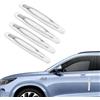 GAZIL 4 strisce protezione porte auto, universali anti-collisione con adesivo, strisce ammortizzanti per protezione porte e prevenzione graffi (Bianco)