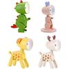 HENGBIRD Luce Notturna Bambini, Bambina Regalo Battesimo, 4 Pezzi Lampada Notte Animali Carino, Accessori Camera da Letto Ragazzi, LED Luci Notturne per Bambini Cameretta Bambina Regalo Neonato (A)