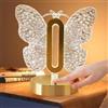 Funvalley Surperfect Lampada da tavolo a forma di farfalla, 3 colori, dimmerabile, luce notturna con controllo touch, ricaricabile tramite USB, lampada a LED per camera da letto, cameretta dei bambini, soggiorno