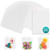 PDKKFF 200 Pezzi Sacchetti di Cellophane Bustine Trasparenti Adesive 8x9cm Sacchettini trasparenti piccoli forno biscotti, caramelle gioielli, saponi biglietti e forcine Matrimoni Pasqua Natale