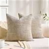 BonBotimen Federe per Cuscini Per Divano 50x50 cm Cachi Copricuscini in Ciniglia Cuscino Decorativo Per Divano Cuscino Decorativo Copricuscino Decorazione Morbida Per Camera Da Letto Soggiorno 2 Pezzi