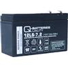 Quality Batteries Batteria di ricambio per Panasonic LC-R127R2PG1 12V 7.2Ah AGM batteria VdS