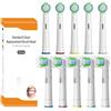 Aovgalior Set di 10 testine per spazzolino Oral-B Pro 3000, P2000, D12, Vitality, Genius X, Triumph, Trizone, sbiancamento dei denti, compatibile con testina di ricambio per spazzolino elettrico Oral-B, EB20,