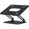 BoYata Supporto PC Portatile, Supporto per Laptop Multi-Angolo Regolabile w Compatibile per Laptop (10-17 Pollici) Inclusi MacBook Pro/Air, Surface NoteBook, Samsung, HP (Nero)
